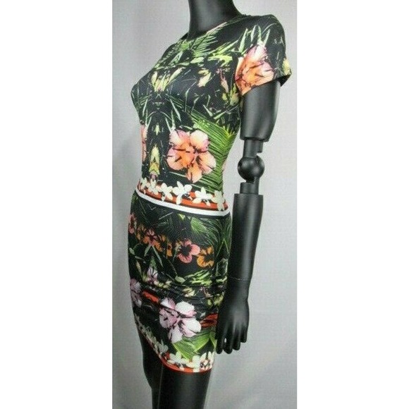 TopShop Floral Geometric Dress - Picture 4 of 12